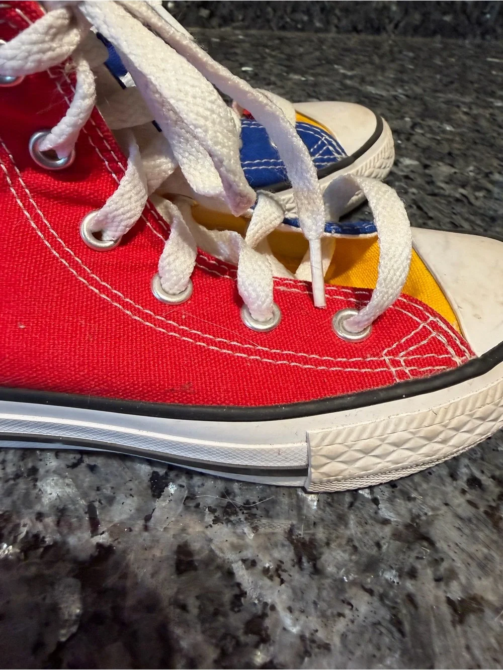 Converse Youth Toddler Color Block Bold Primary Color High Top Sneakers 12
